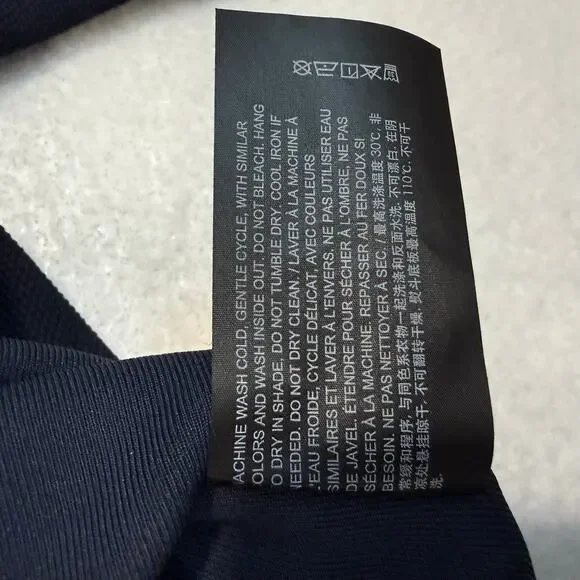 Theory Jocelin LS Double Piqué Crewneck Top Baltic Navy Men’s XL New With Tags - Picture 7 of 10